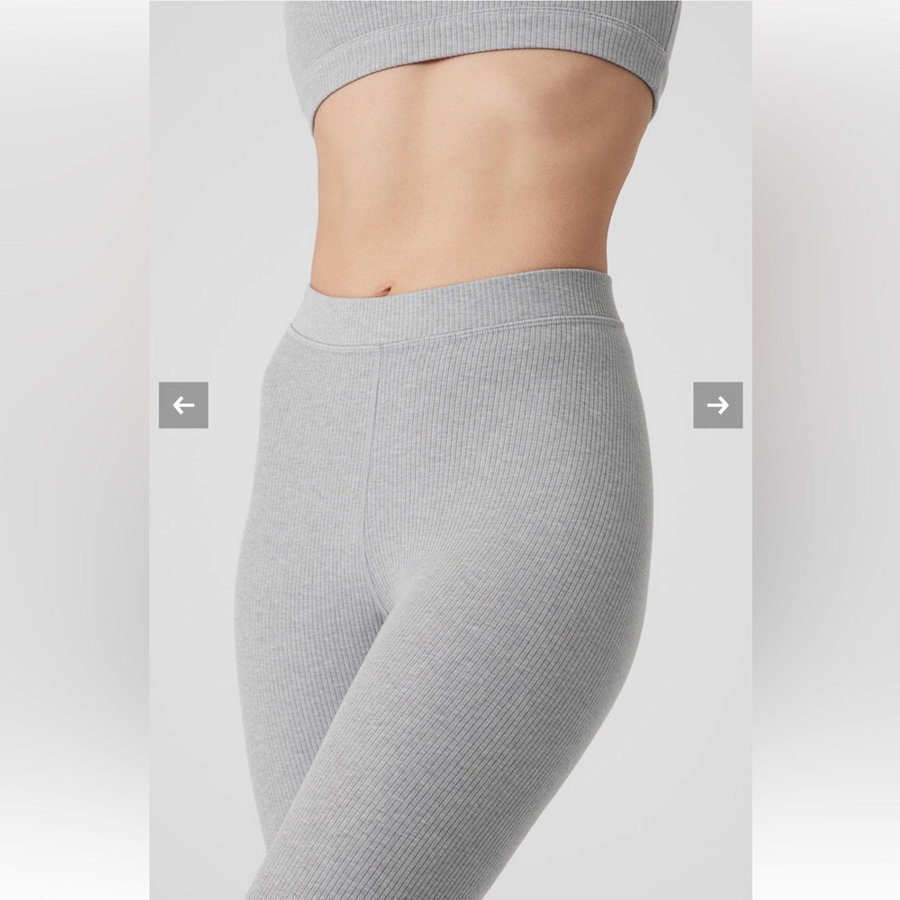 NWT Alo High Waist 7/8 Blissful legging XS Athletic Heather Gray